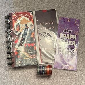 Daily grind mini planner with inserts (graft and system), dividerwith Washi Tape